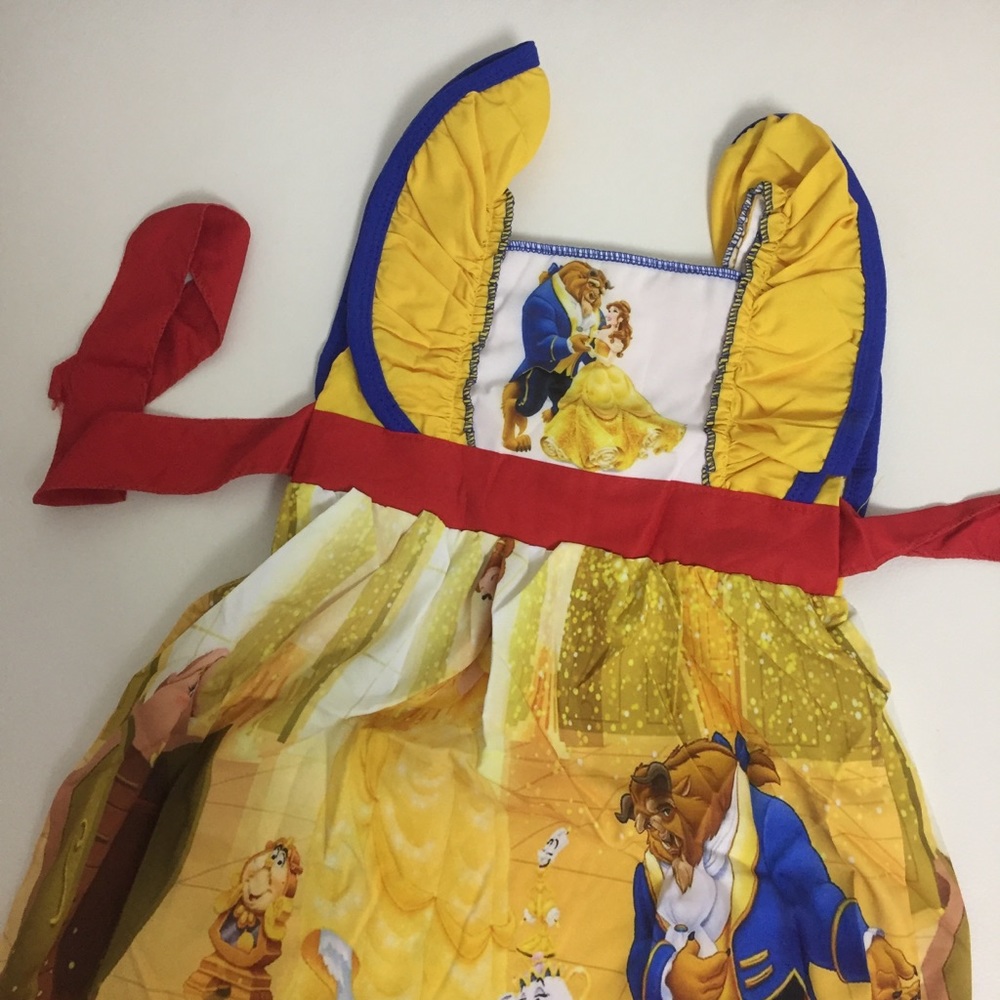 Princess belle beauty and the beast dress - Picture 4 of 8